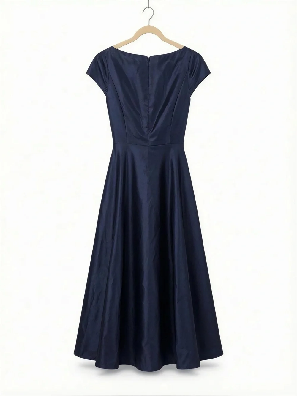 Women’s Classic Navy A-Line Evening Dress Size 2R - Picture 2 of 2